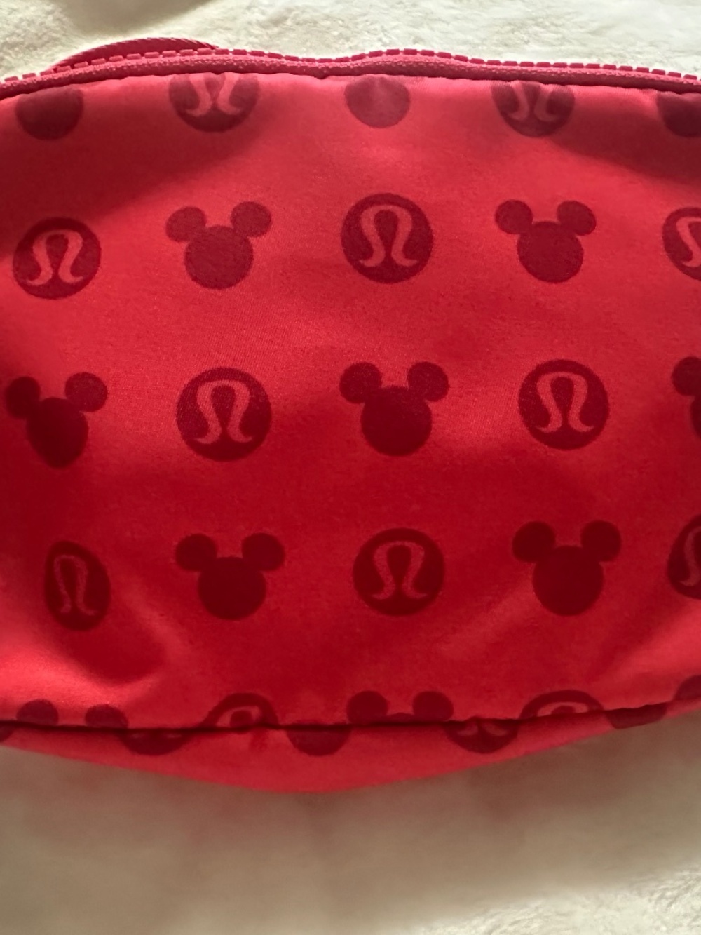 lululemon disney belt bag hot pink